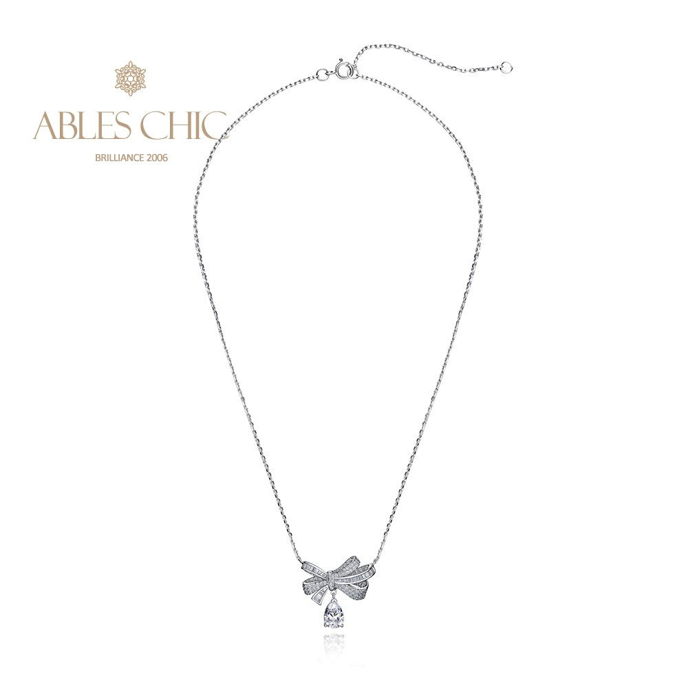 Collier papillon tourmaline pavé noeud papillon B0487