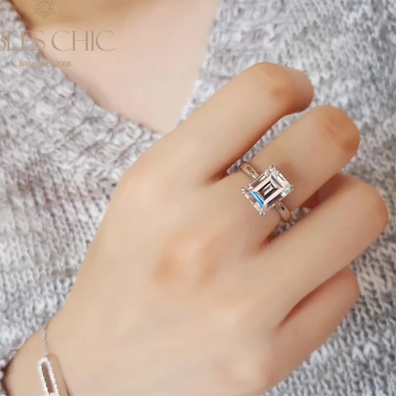 Bague de mariée émeraude R0881