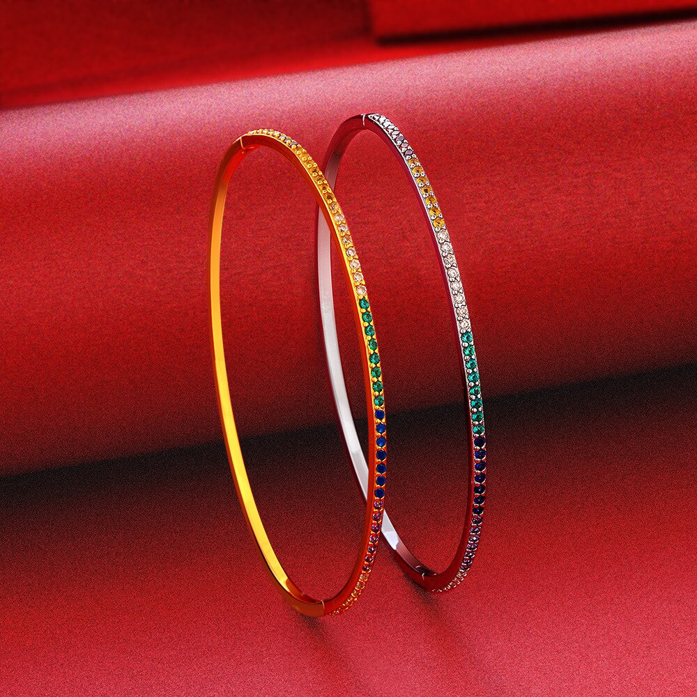 Bracelet arc-en-ciel étroit B0879