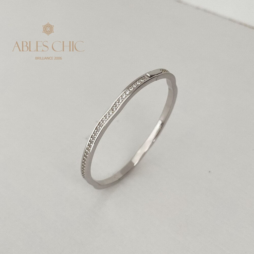Bracelet ondulé Bling Stack B0878
