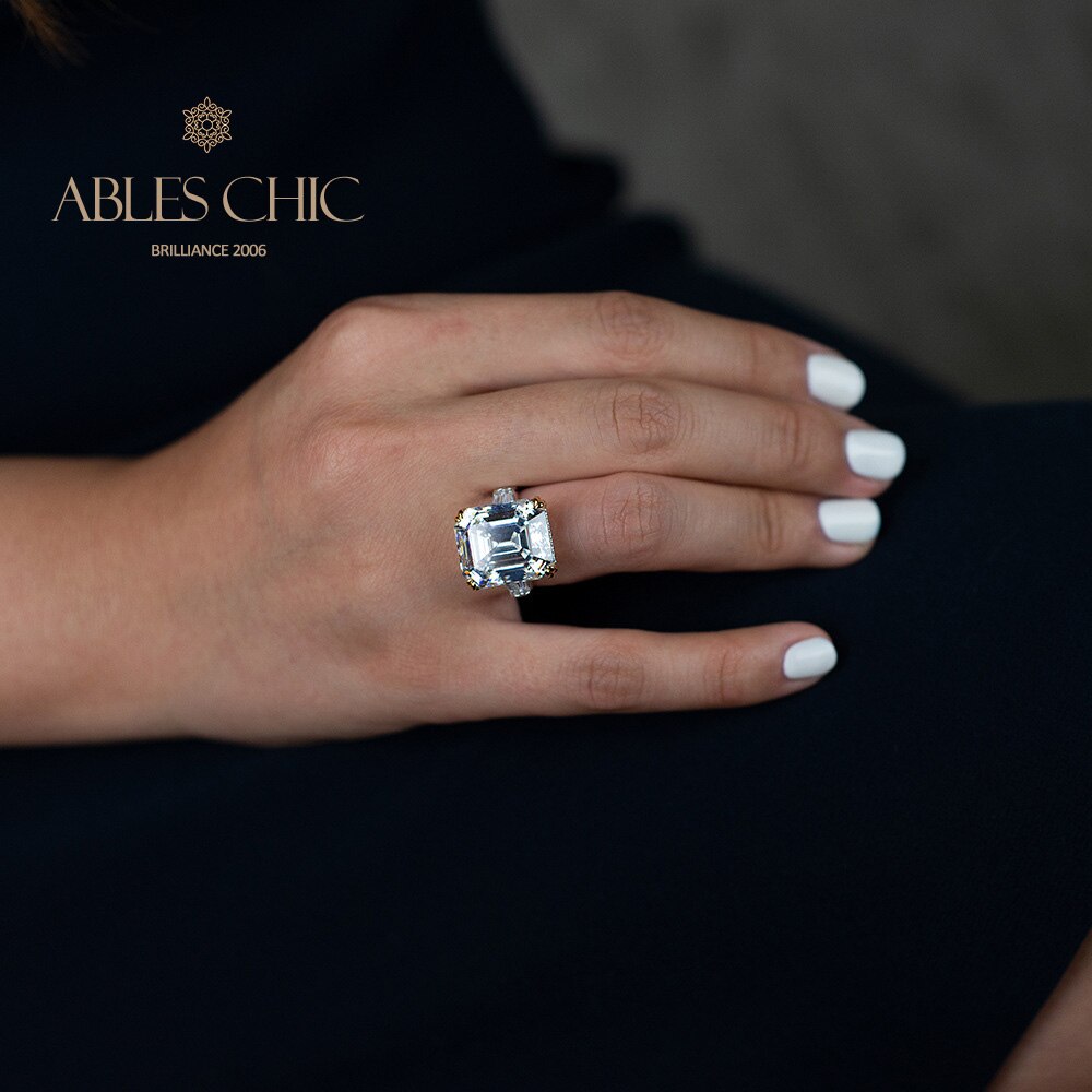 Bague améthyste Asscher R0377
