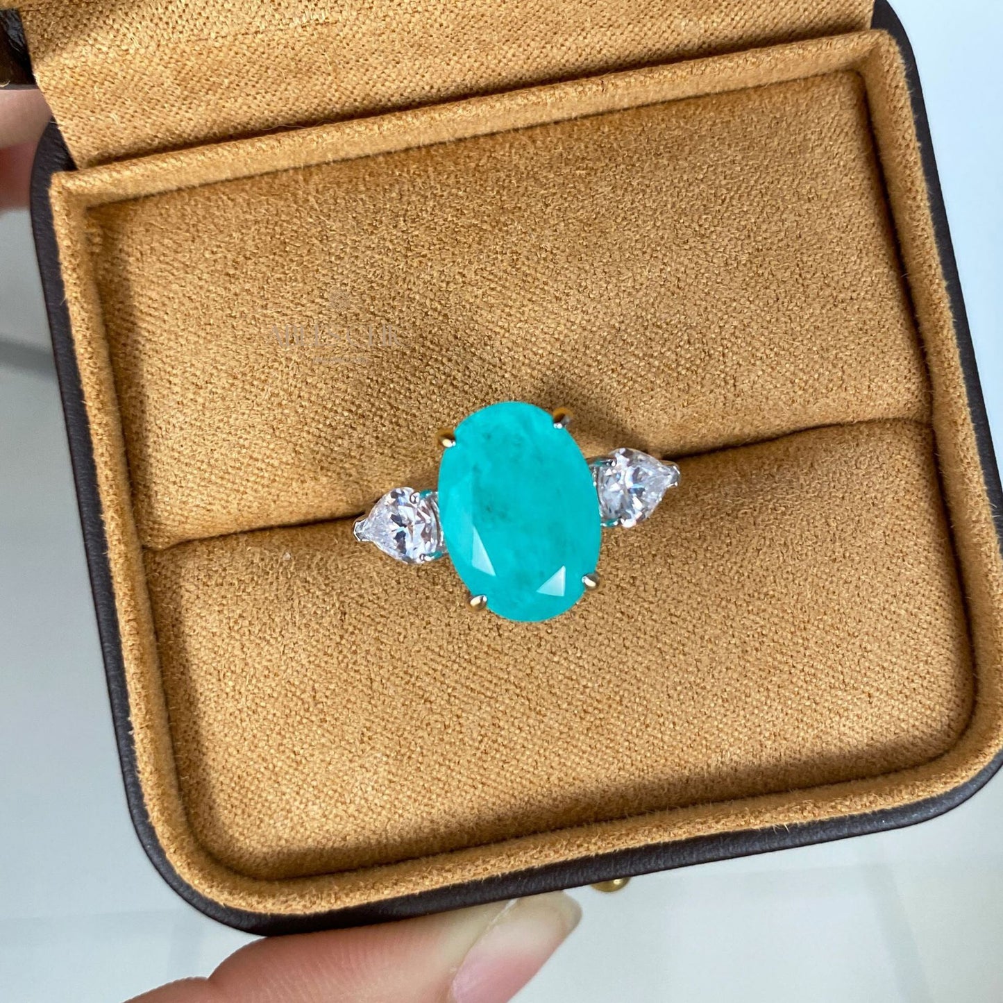 Bague de mariage Lab Paraiba R0871