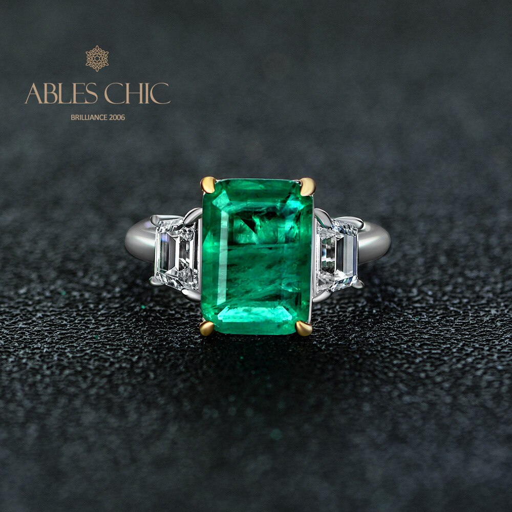 Bague de fiançailles Lab Emeraude Paraiba R0314