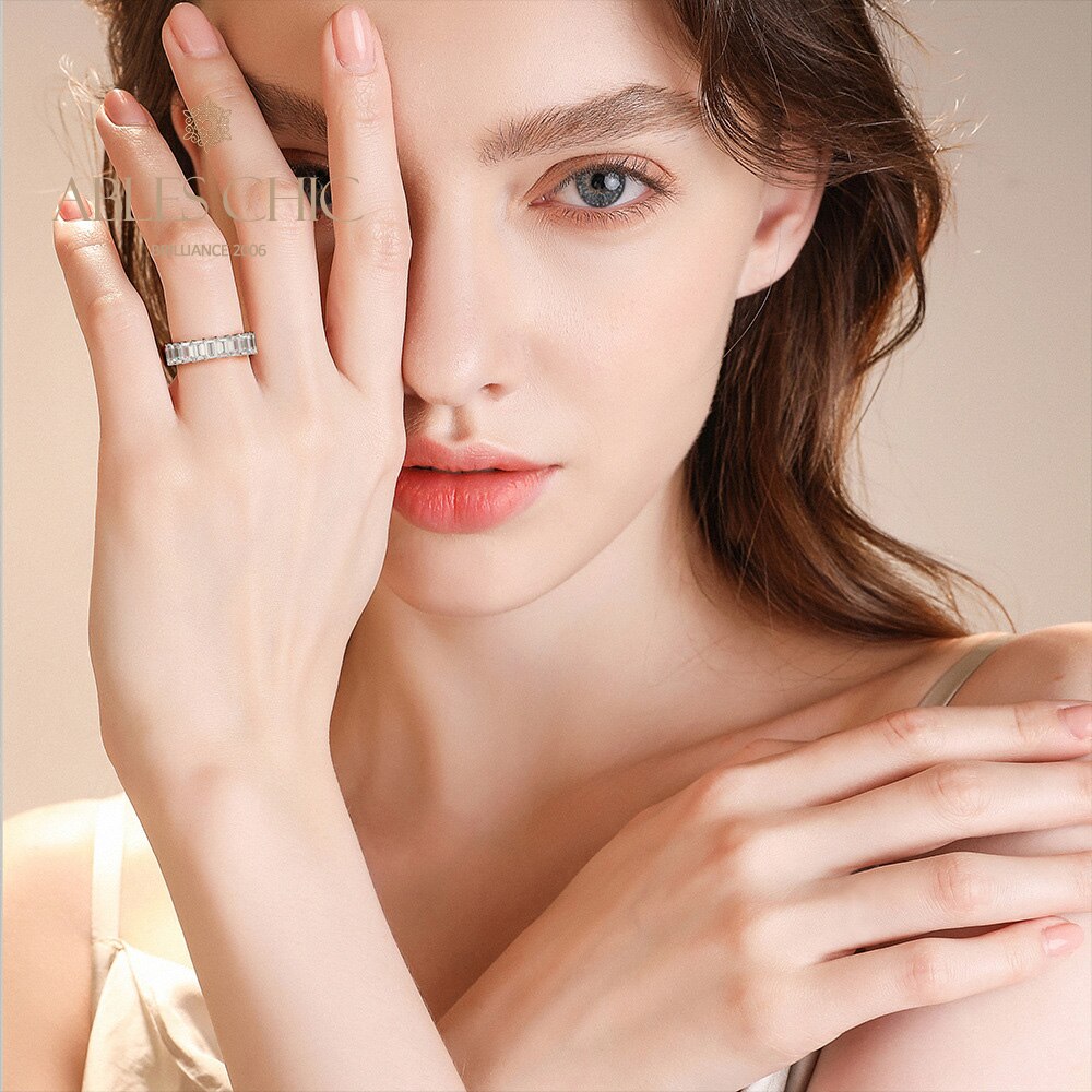 Alliance oblongue en diamant R0941