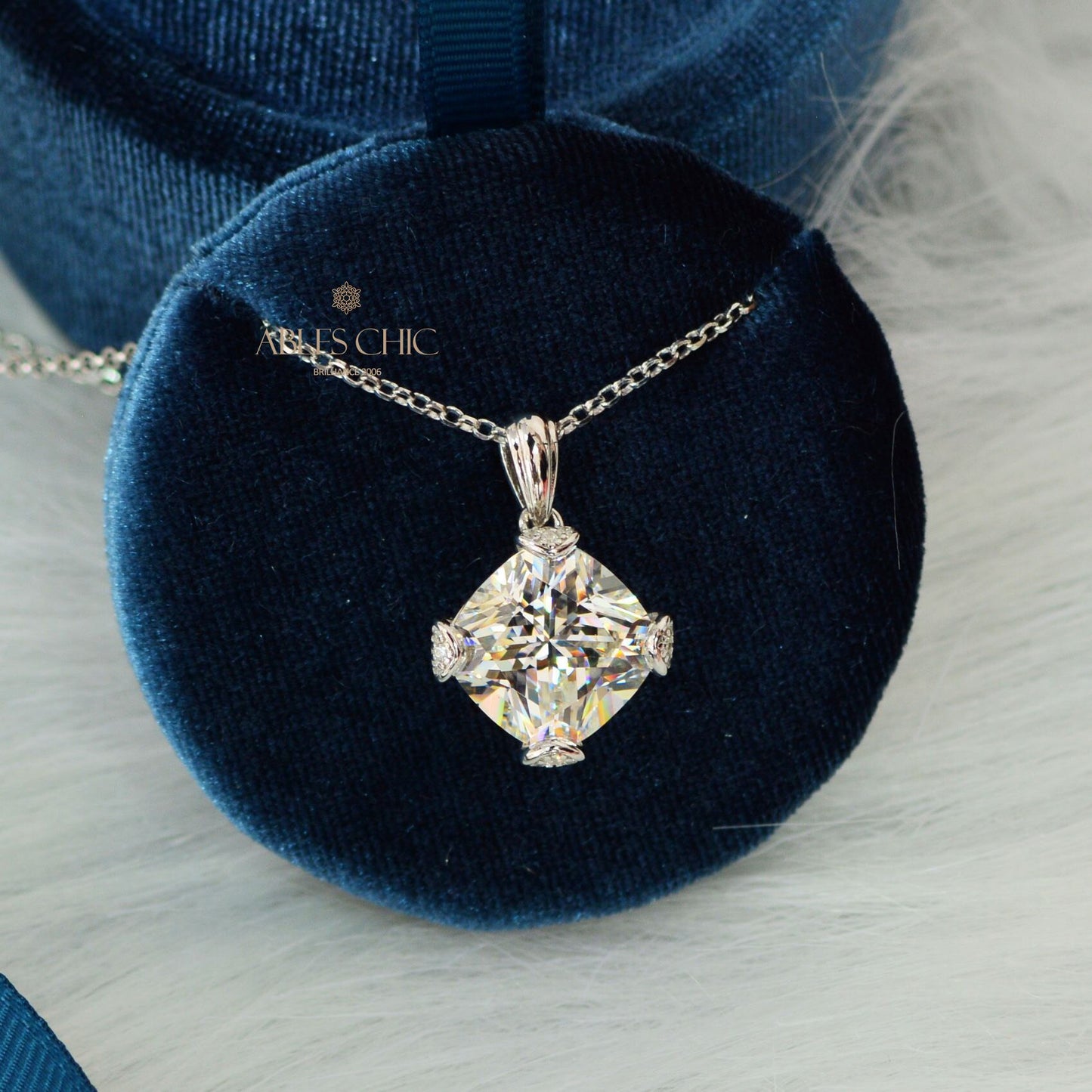 Pendentif tourmaline taille coussin B0441