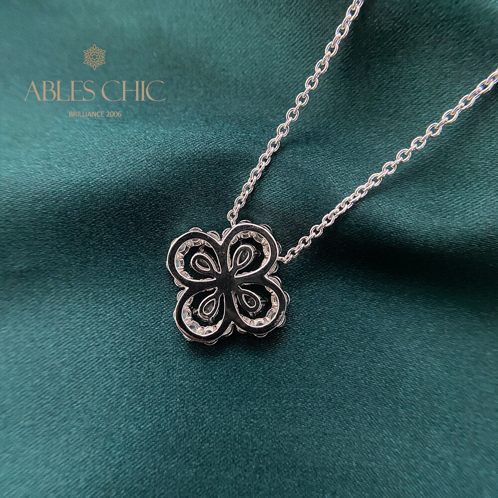 Pendentif Trèfle Béryl P0682
