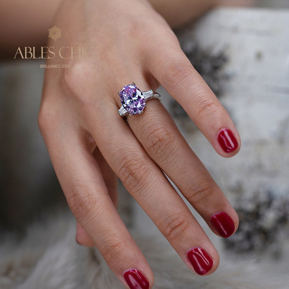 Bague de déclaration de pierres précieuses Lab Grwon R0378