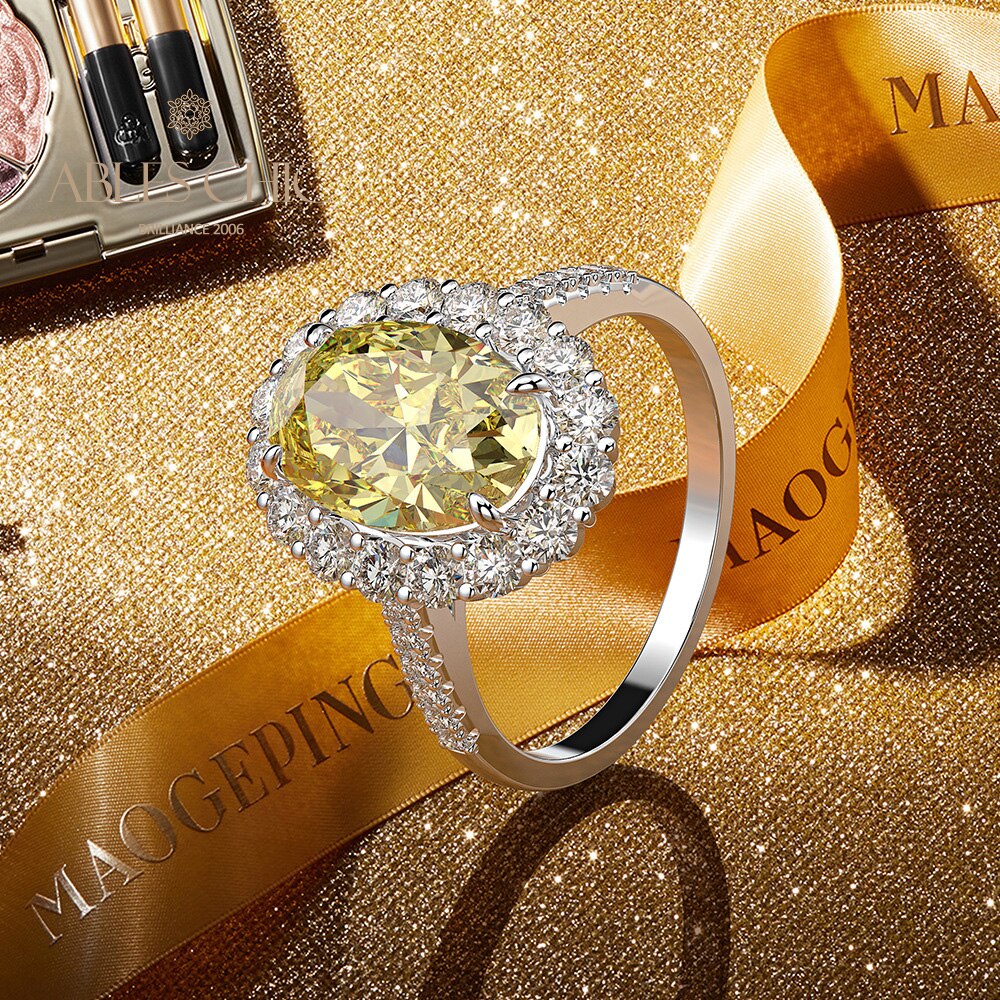 Bague de fiançailles ovale citrine R1021