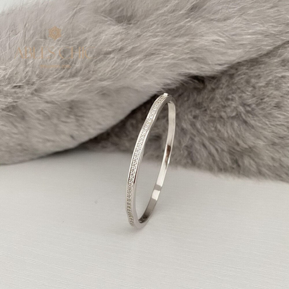 Bracelet ondulé Bling Stack B0878