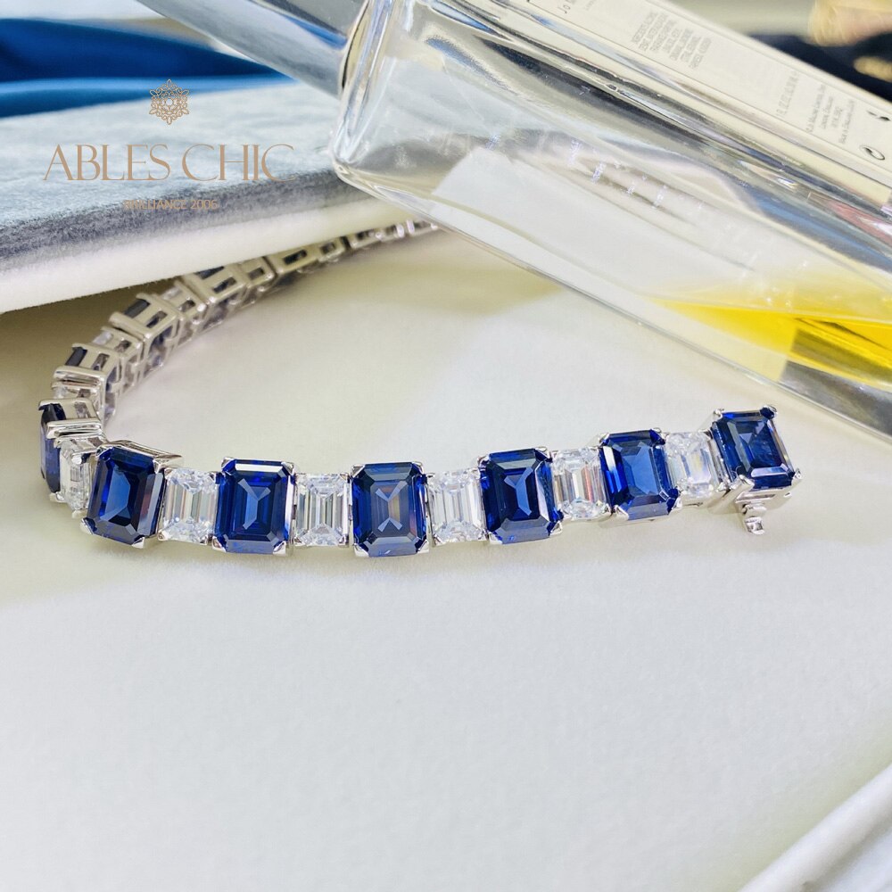 Bracelet de mariées saphir B0628