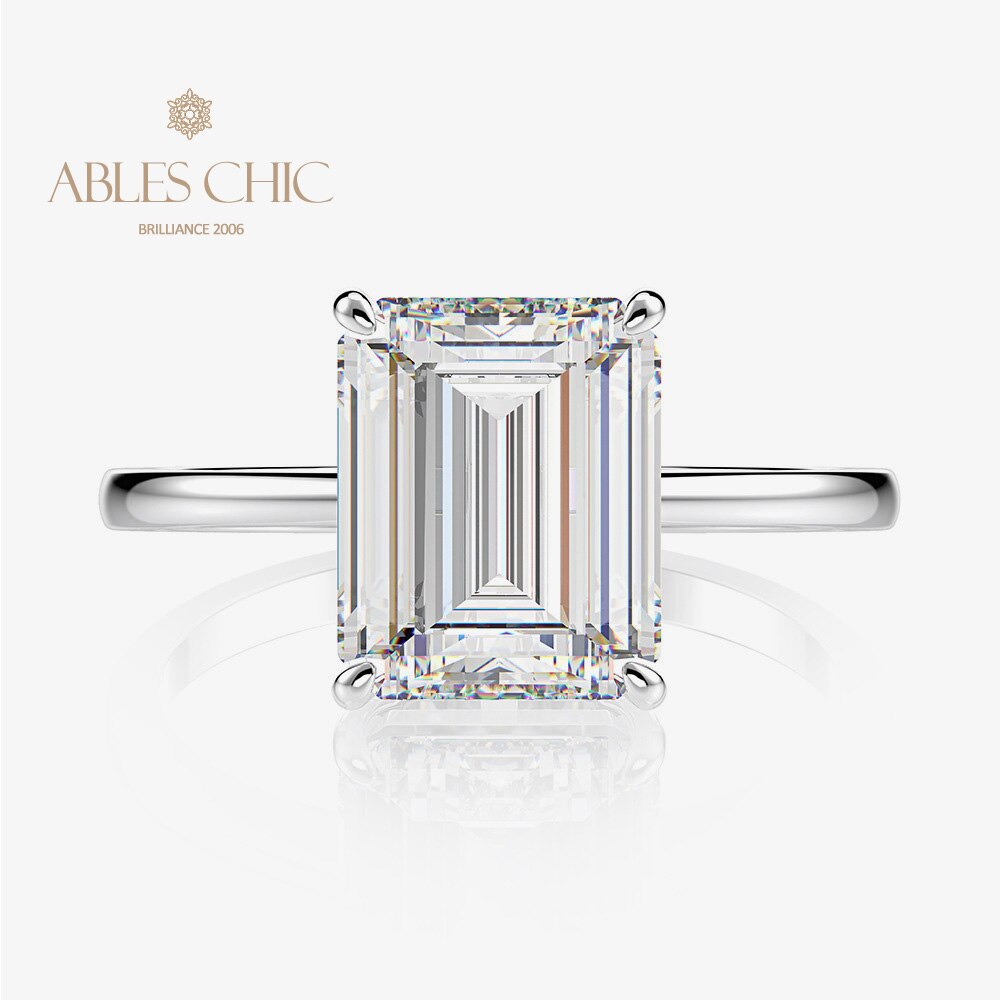 Bague de mariée émeraude R0881