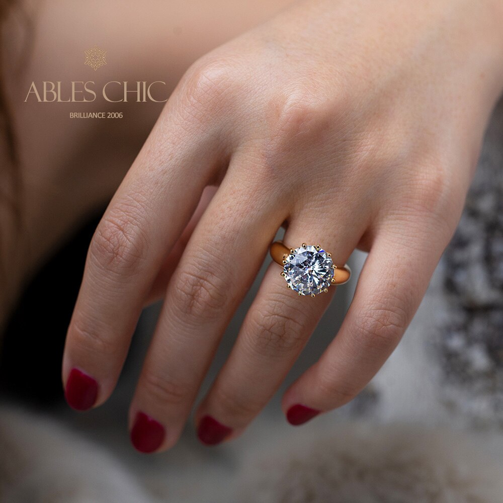 Bague de fiançailles solitaire R0309
