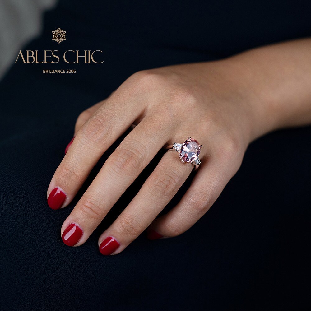 Bague de déclaration de pierres précieuses Lab Grwon R0378