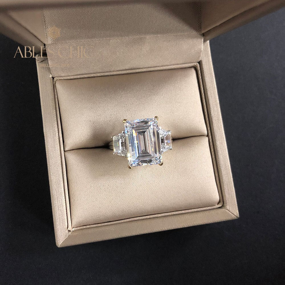 Bague de fiançailles Lab Emeraude Paraiba R0314