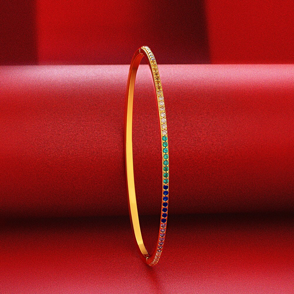 Bracelet arc-en-ciel étroit B0879