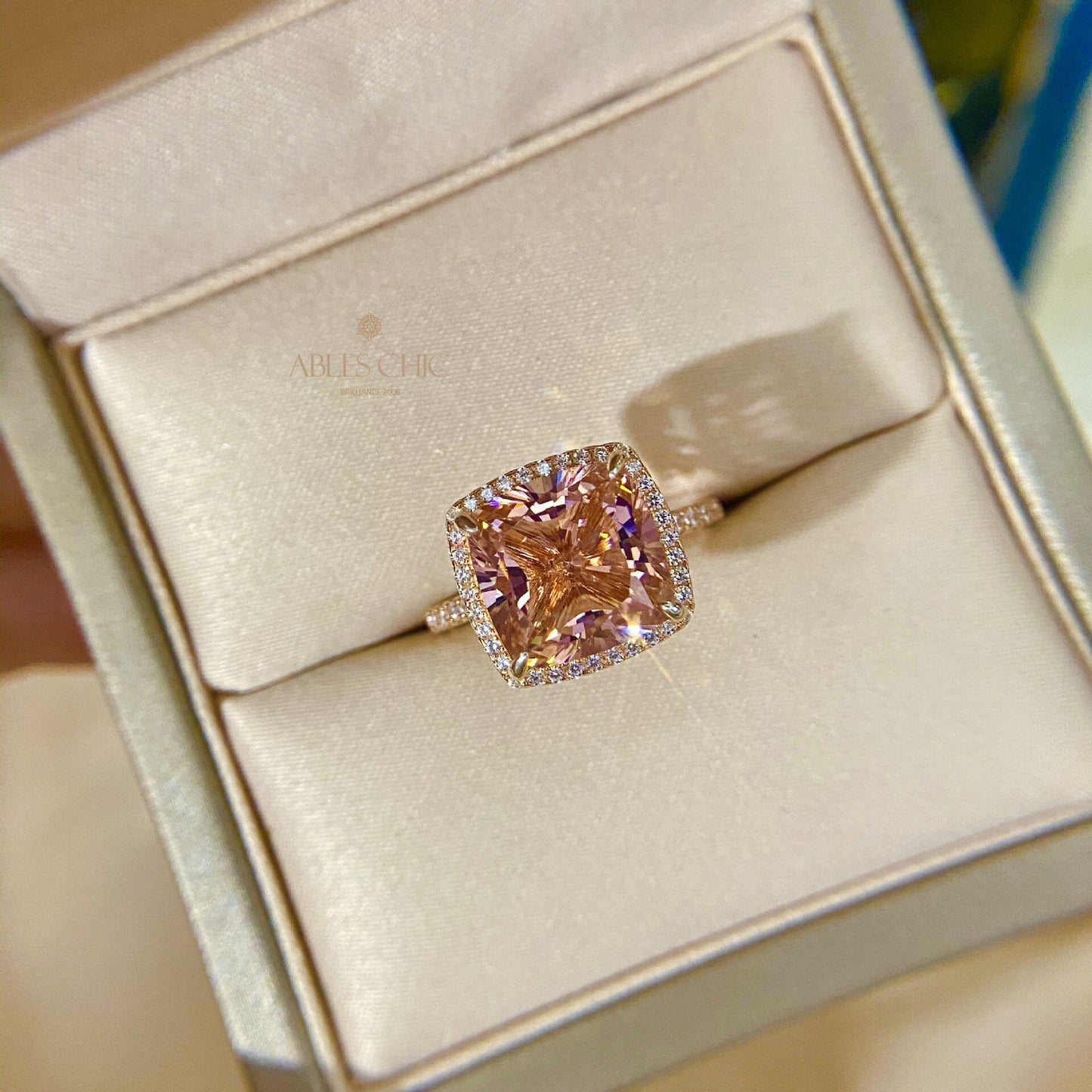 Bague cocktail Padparadscha R0944