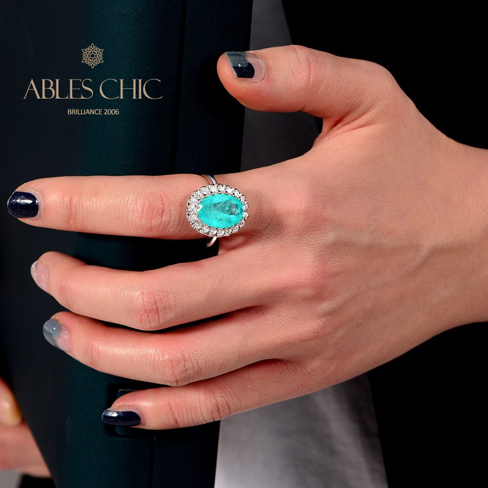 Bague de déclaration Paraiba R0320