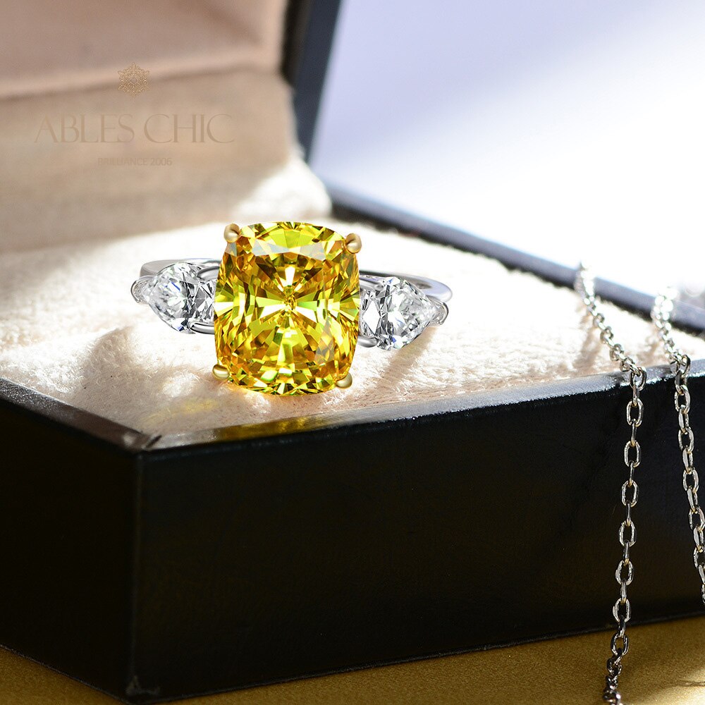 Bague cocktail citrine à haute teneur en carbone R0884