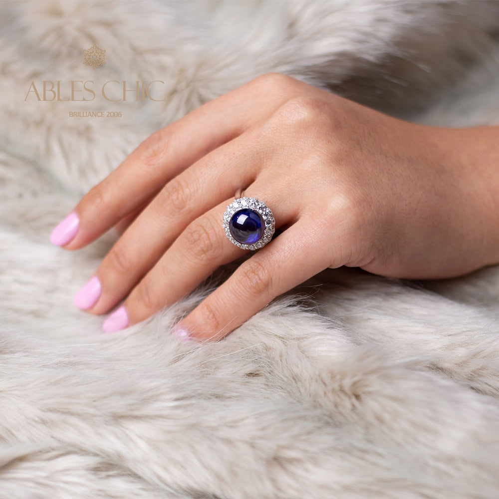 Bague Halo pavée de grenat R0321