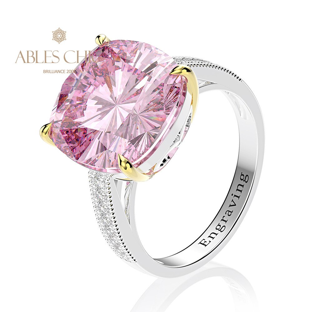Bague cocktail coussin morganite R0872