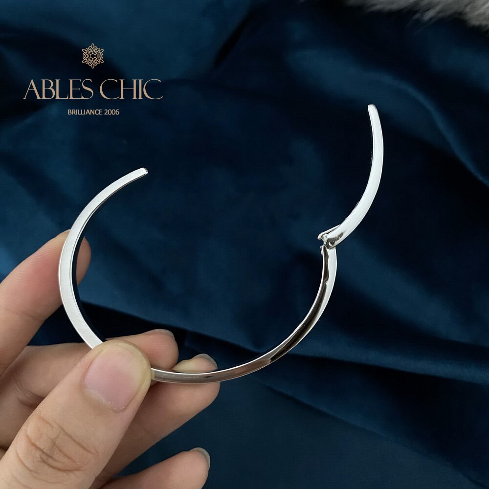 Bracelet ouvert étroit pavé B0880