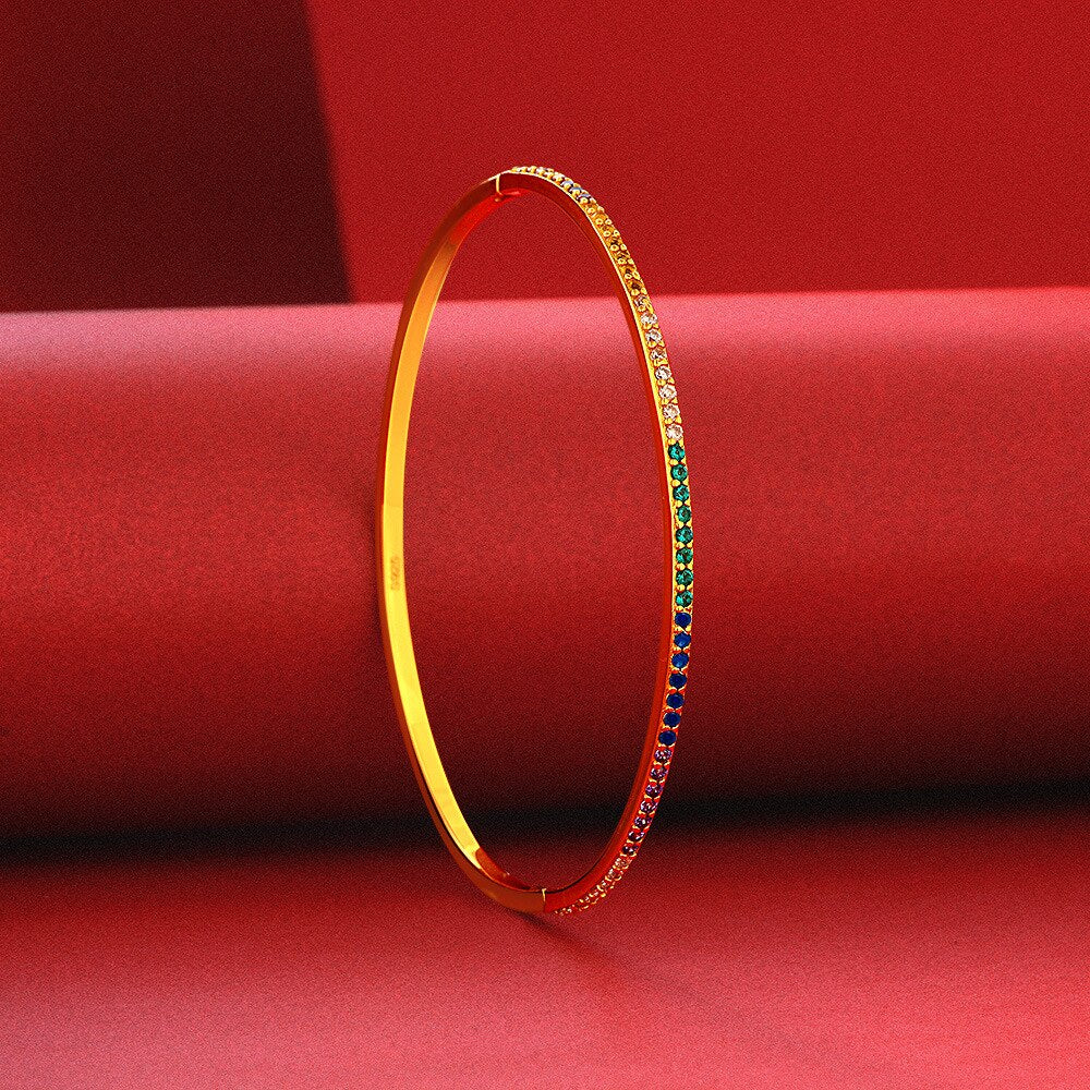 Bracelet arc-en-ciel étroit B0879