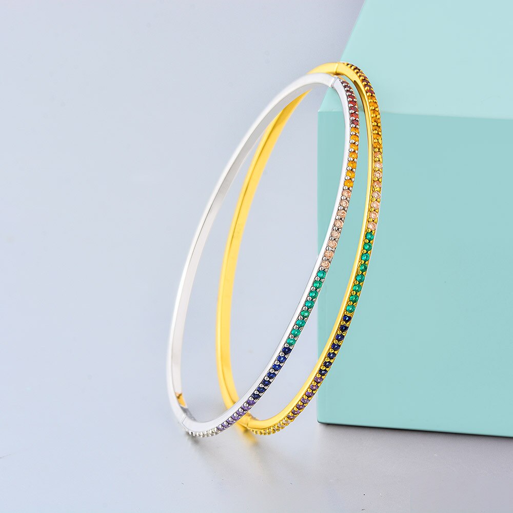 Bracelet arc-en-ciel étroit B0879
