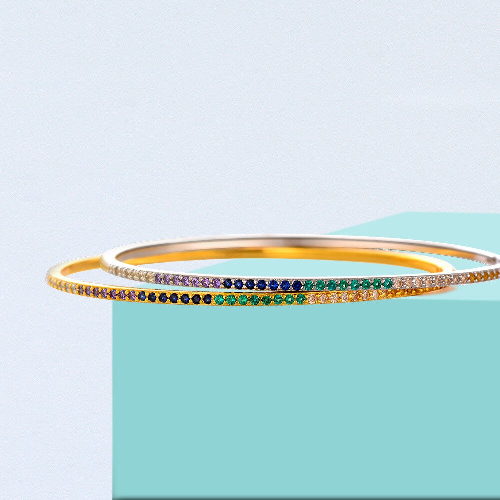 Bracelet arc-en-ciel étroit B0879