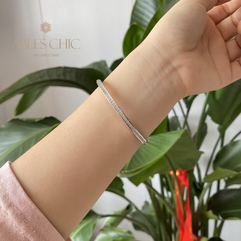 Bracelet ondulé Bling Stack B0878