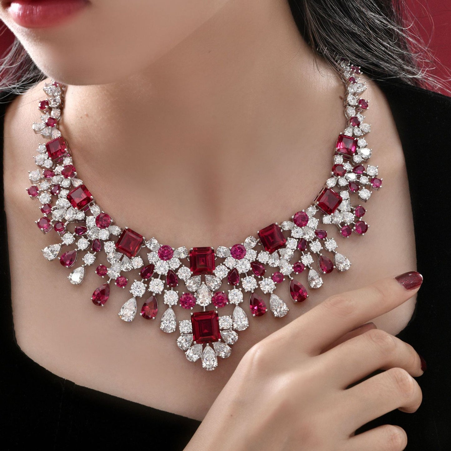 Collier de mariées émeraude Chanderlier P0633
