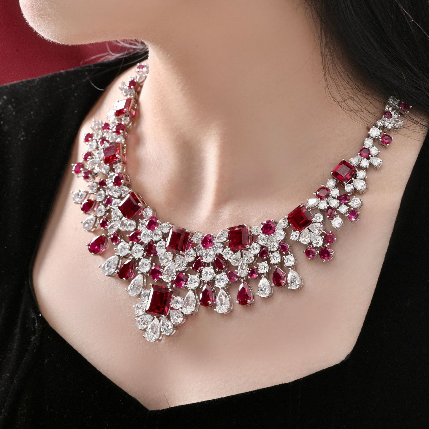 Collier de mariées émeraude Chanderlier P0633