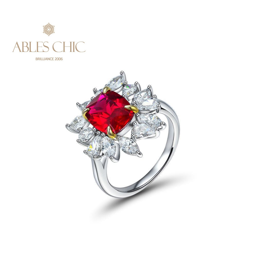 Bague Fleur Rubis R1528