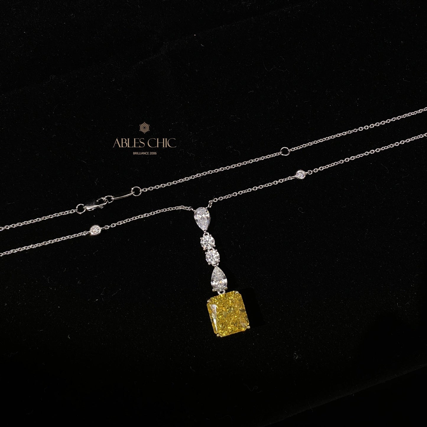 Pendentif Lustre Citrine P0650