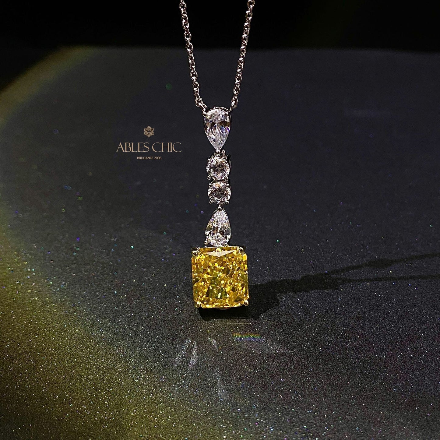 Pendentif Lustre Citrine P0650