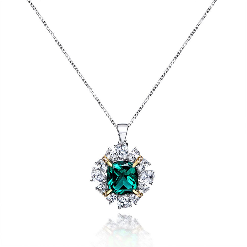 Collier de fleurs de rubis P0642