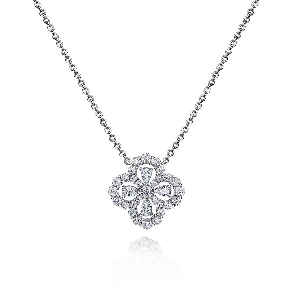 Pendentif Trèfle Béryl P0682