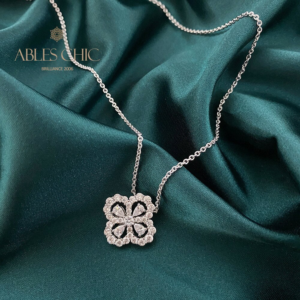 Pendentif Trèfle Béryl P0682