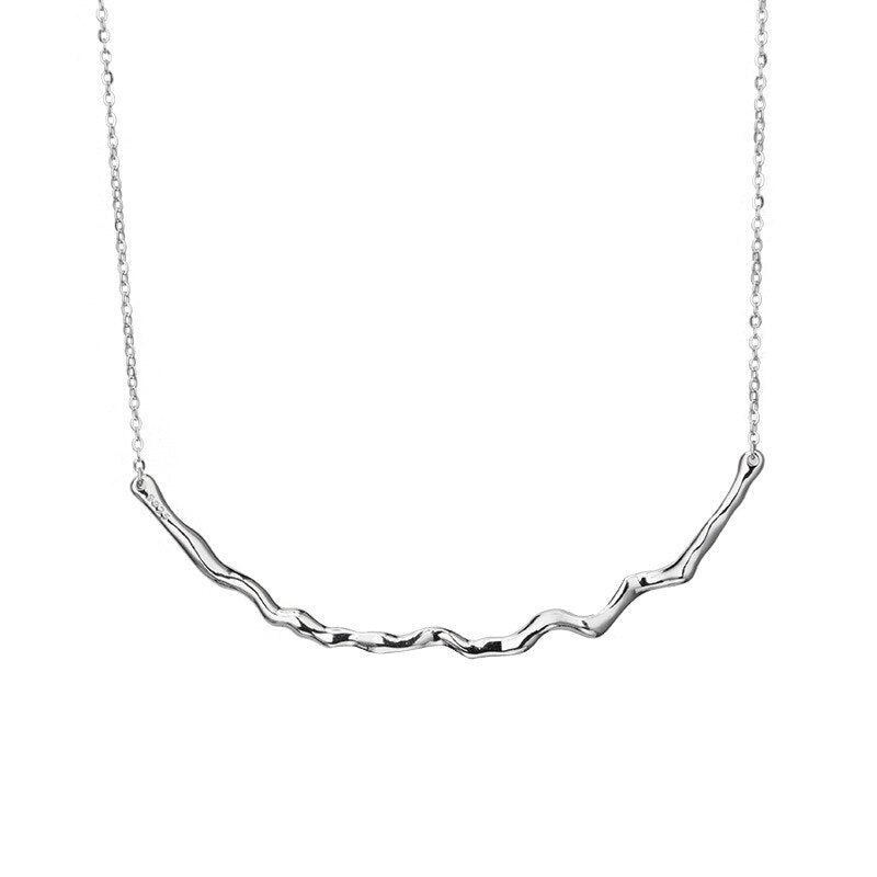 Collier en fil épais froissé N1030