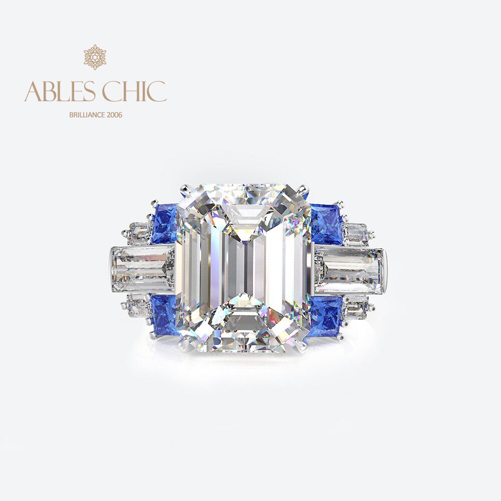 Bague de fiançailles diamant taille Asscher R0380
