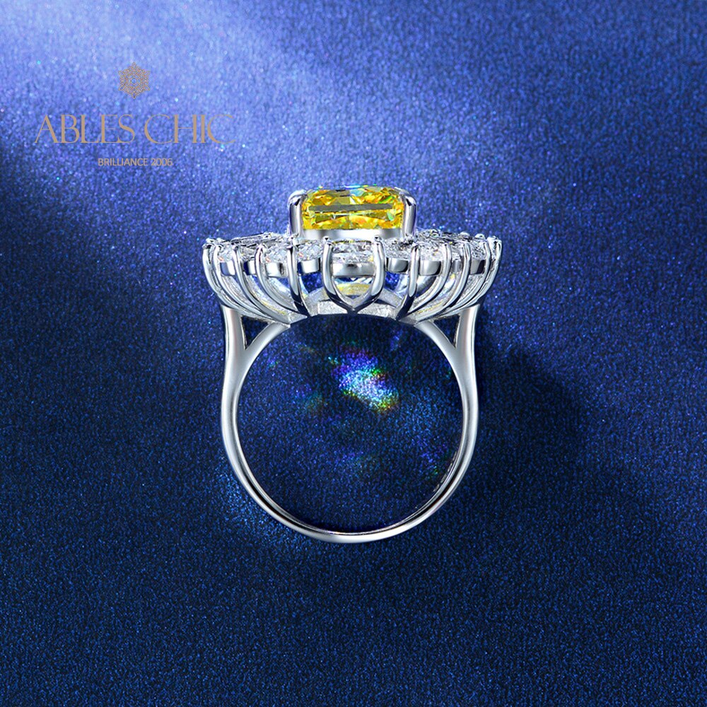 Bague topaze fleur pavée R1569