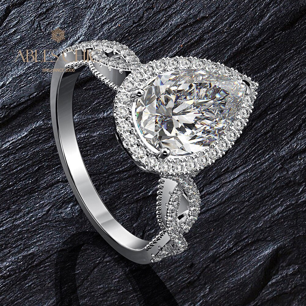 Bague de fiançailles halo 7CT R0936