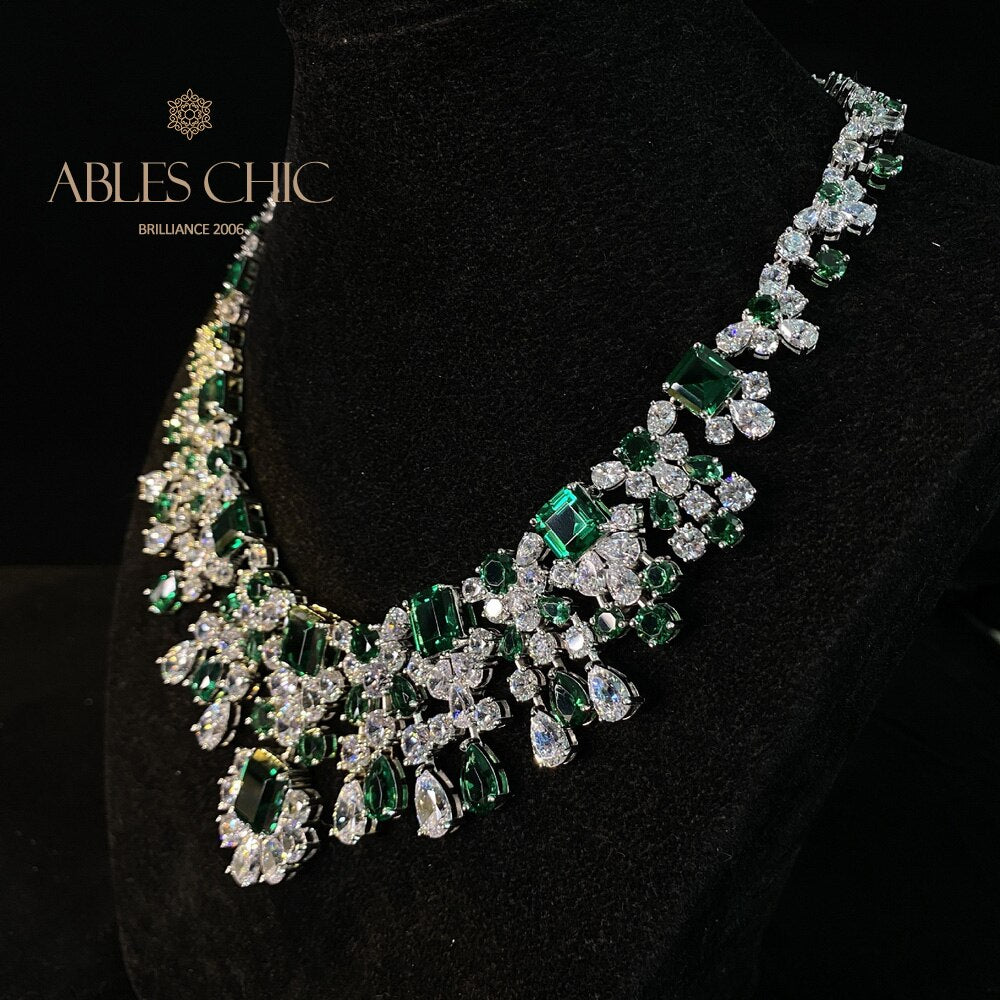 Collier de mariées émeraude Chanderlier P0633