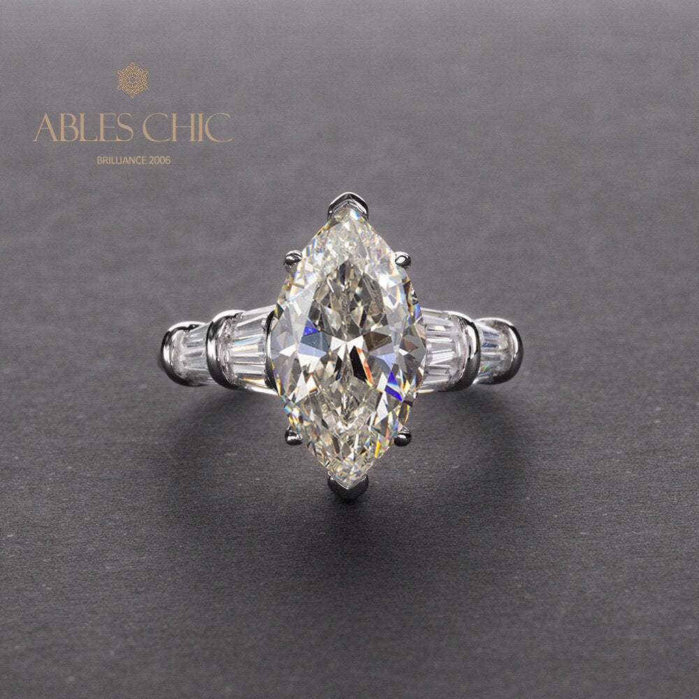 Bague solitaire en pierre précieuse poire R0381