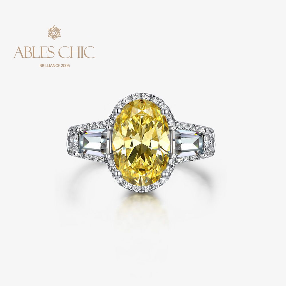 Bague de fiançailles solitaire à quartz R0306