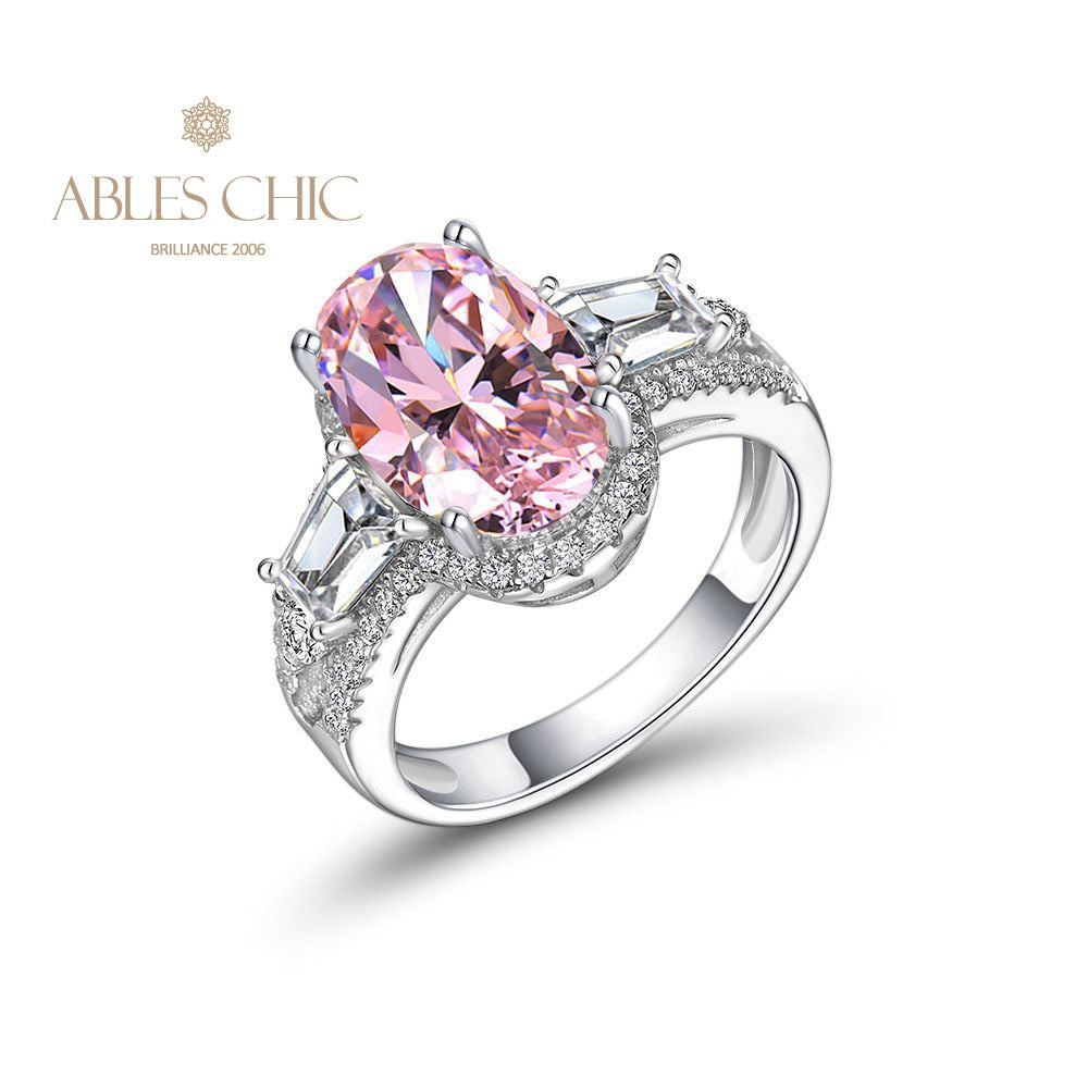 Bague de fiançailles solitaire à quartz R0306