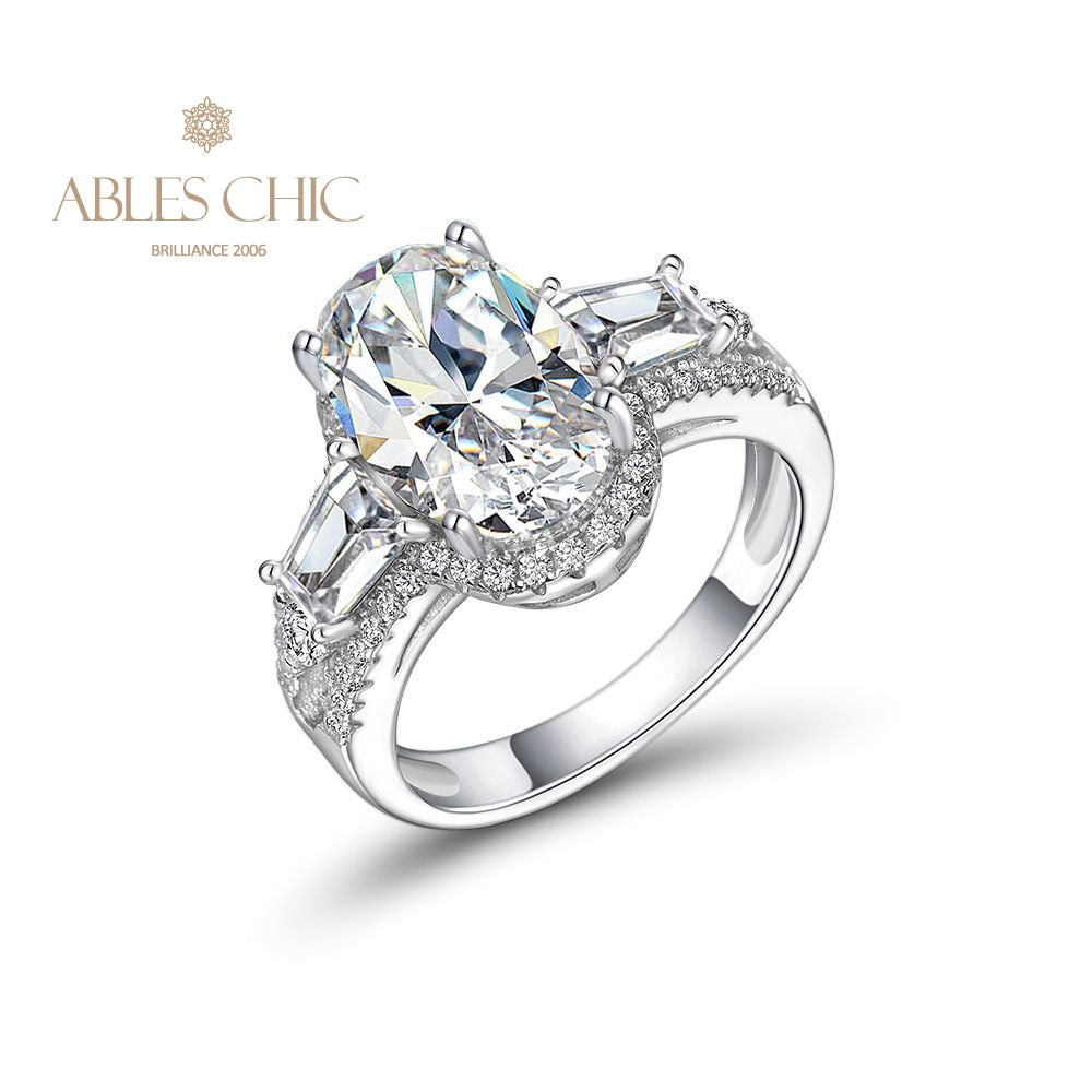 Bague de fiançailles solitaire à quartz R0306