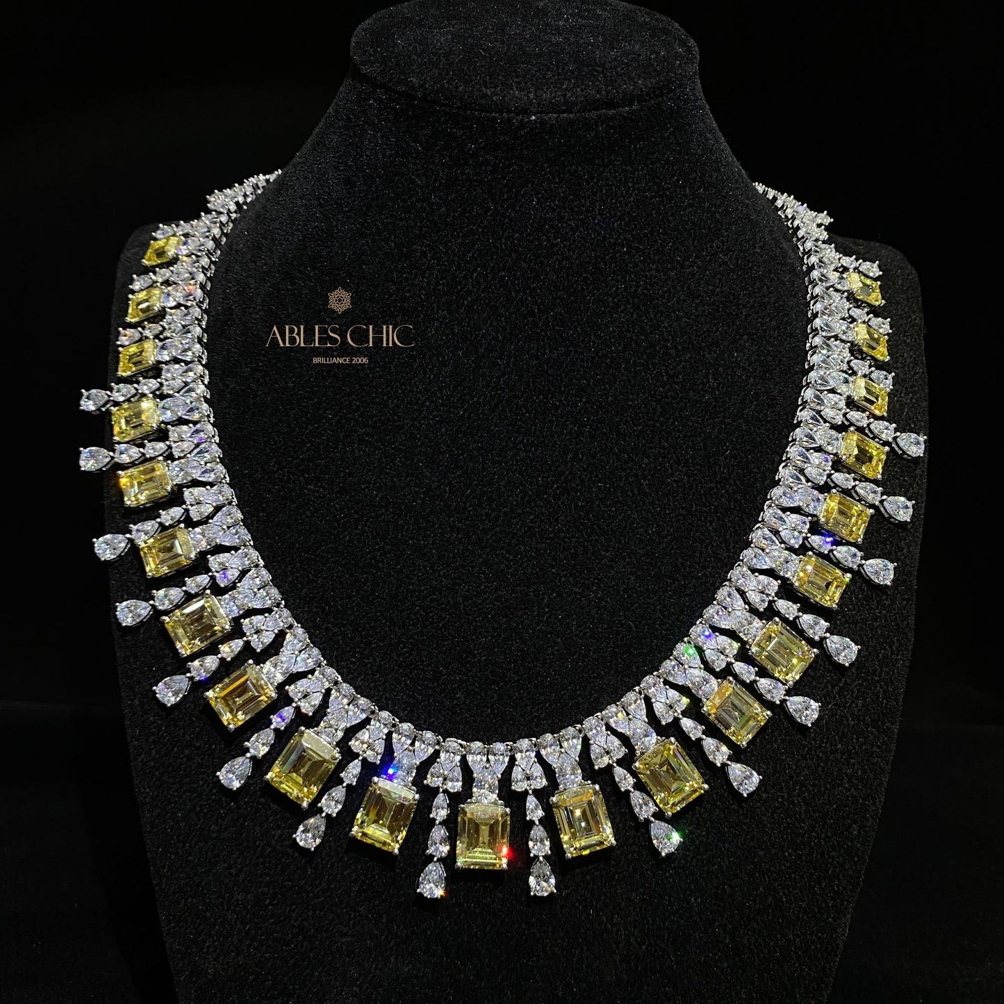 Collier guirlande de mariage Sphène P0694