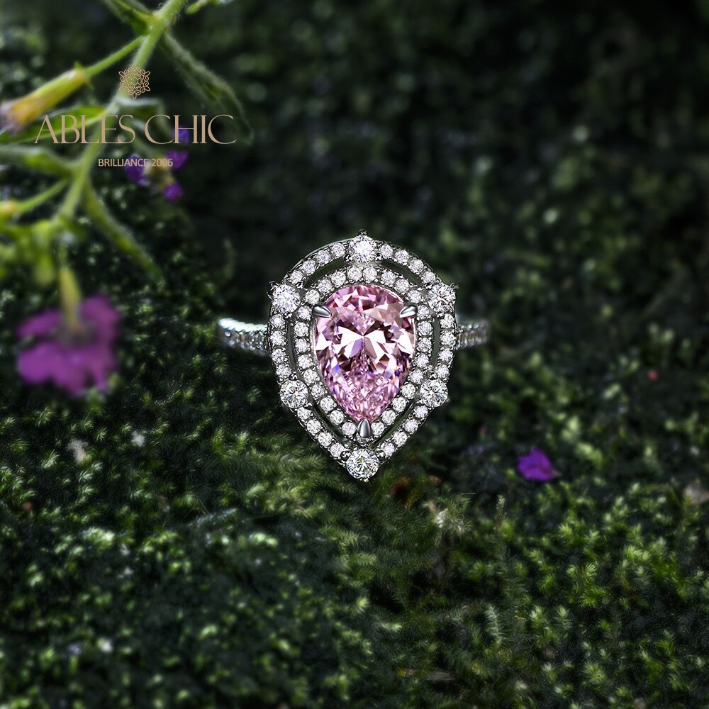 Bague poire Kunzite R0925