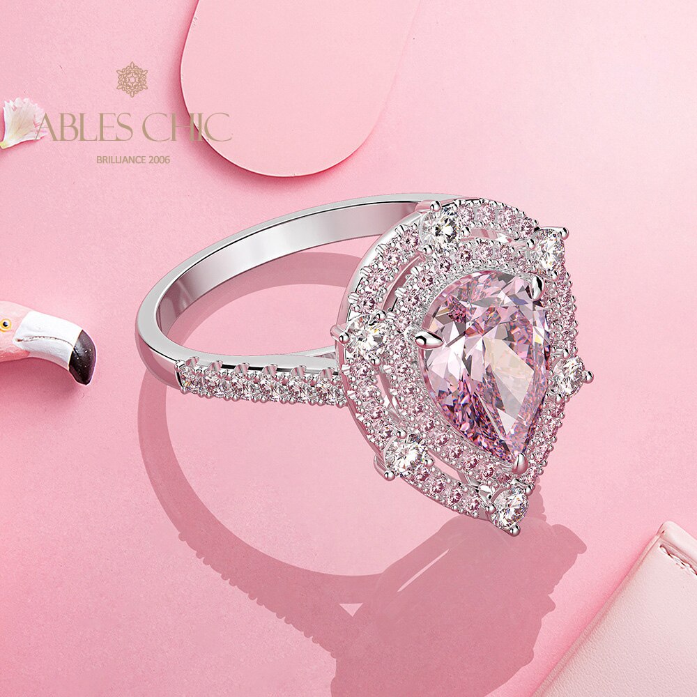 Bague poire Kunzite R0925