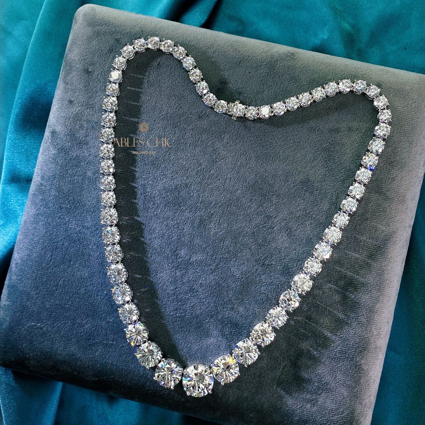 Collier Bling glacé dégradé P0513